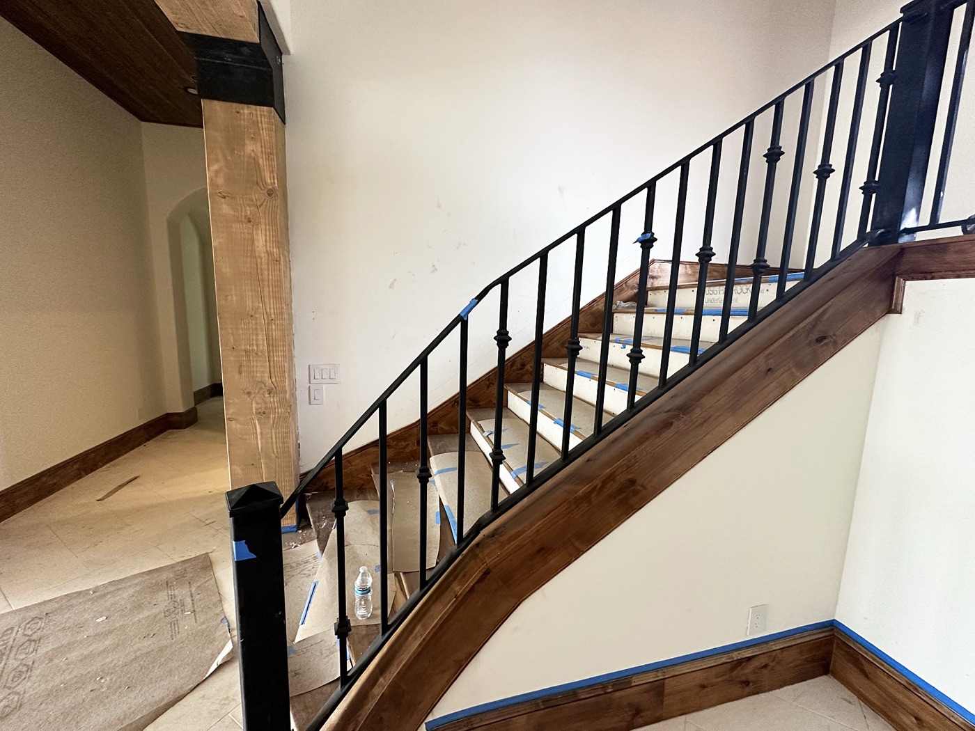 Interior steel stair and railing